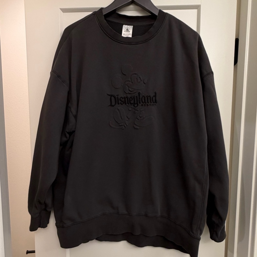 Disneyland Mickey Charcoal Men's Crewneck Sweater
